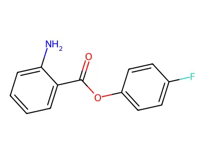 (4-Fluorophenyl) 2-aminobenzoate structure