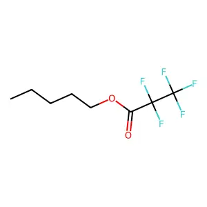 Pentafluoropropionic acid, pentyl ester structure