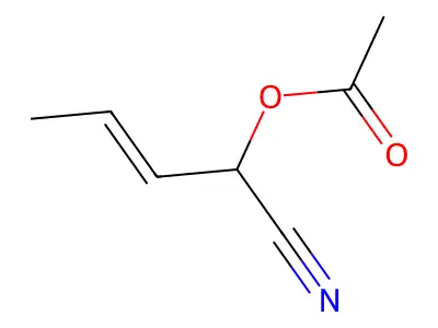 1-Cyanobut-2-enyl acetate structure
