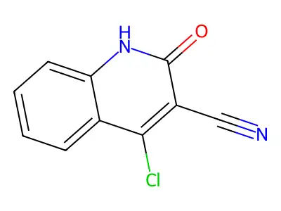 4-Chloro-1,2-dihydro-2-oxoquinoline-3-carbonitrile structure