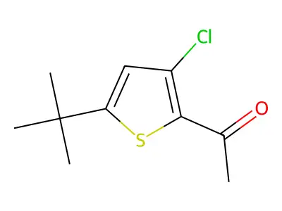 1-(5-Tert-butyl-3-chlorothiophen-2-yl)ethanone structure