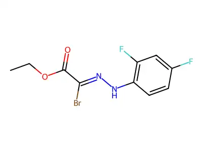 Ethyl 2-bromo-2-[2-(2,4-difluorophenyl)hydrazono]acetate structure