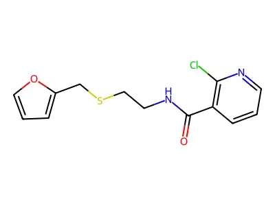 2-Chloro-N-{2-[(fur-2-ylmethyl)thio]ethyl}nicotinamide structure