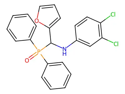 N1-[(DIPHENYLPHOSPHORYL)(2-FURYL)METHYL]-3,4-DICHLOROANILINE structure