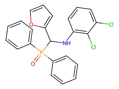N-(2,3-Dichlorophenyl)-alpha-(diphenylphosphinyl)-2-furanmethanamine structure