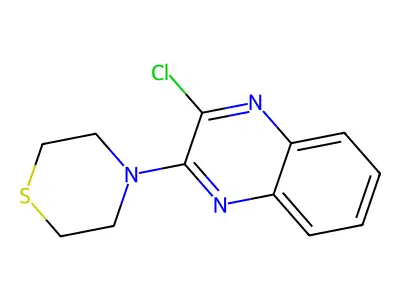 4-(3-Chloroquinoxalin-2-yl)thiomorpholine structure