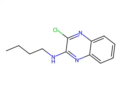 N-butyl-3-chloro-2-quinoxalinamine structure