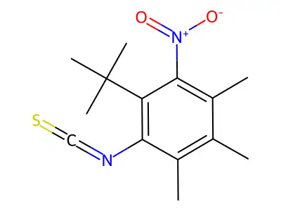 2-(tert-Butyl)-4,5,6-trimethyl-3-nitrophenyl isothiocyanate structure