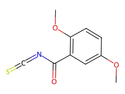 2,5-Dimethoxybenzoyl isothiocyanate structure
