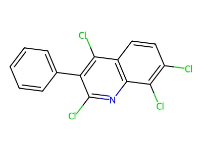 2,4,7,8-Tetrachloro-3-phenylquinoline structure