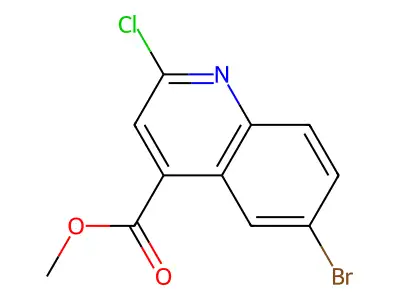 Methyl 6-bromo-2-chloroquinoline-4-carboxylate structure