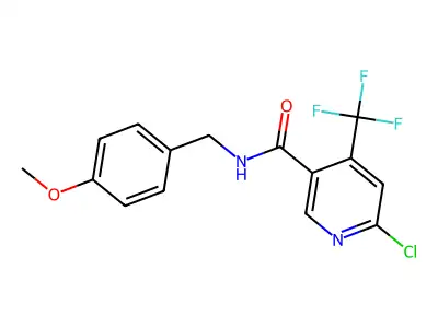 6-Chloro-N-(4-methoxybenzyl)-4-(trifluoromethyl)nicotinamide structure