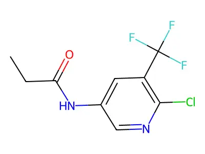 N-(6-Chloro-5-(trifluoromethyl)pyridin-3-yl)propionamide structure