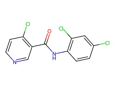 N3-(2,4-dichlorophenyl)-4-chloronicotinamide structure