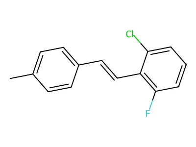 1-Chloro-3-fluoro-2-[2-(4-methylphenyl)ethenyl]benzene structure