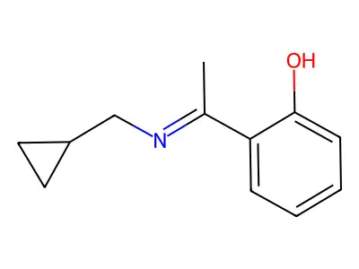 2-[(Cyclopropylmethyl)ethanimidoyl]phenol structure
