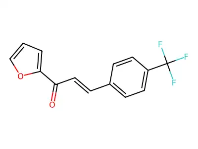 (E)-1-(2-furyl)-3-[4-(trifluoromethyl)phenyl]prop-2-en-1-one structure