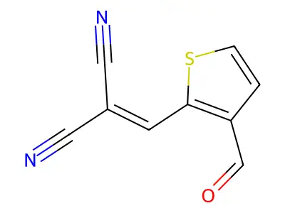 2-[(3-Formyl-2-thienyl)methylidene]malononitrile structure