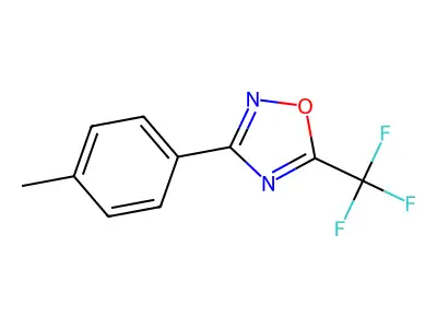 3-(4-Methylphenyl)-5-(trifluoromethyl)-1,2,4-oxadiazole structure