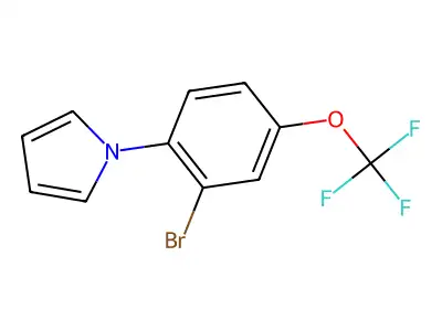 1-[2-bromo-4-(trifluoromethoxy)phenyl]-1H-pyrrole structure