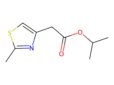 Isopropyl 2-(2-methyl-1,3-thiazol-4-yl)acetate structure