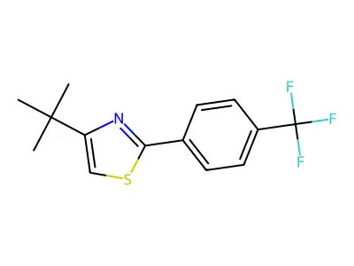 4-(Tert-butyl)-2-[4-(trifluoromethyl)phenyl]-1,3-thiazole structure