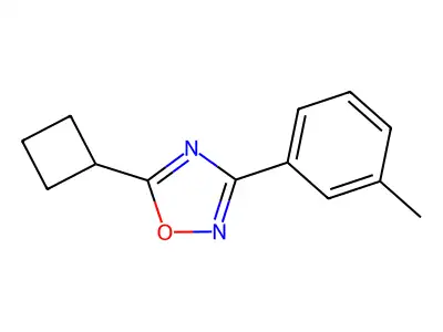 5-Cyclobutyl-3-(3-methylphenyl)-1,2,4-oxadiazole structure