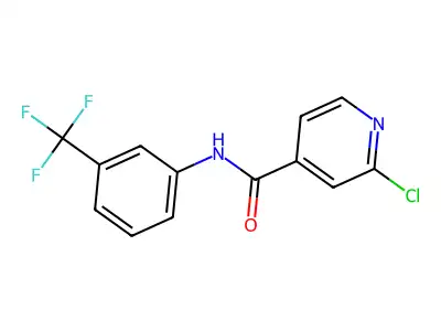 N4-[3-(trifluoromethyl)phenyl]-2-chloroisonicotinamide structure