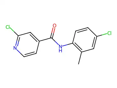 N4-(4-chloro-2-methylphenyl)-2-chloroisonicotinamide structure