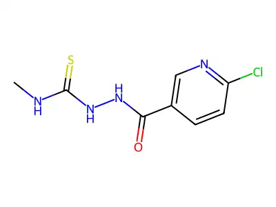1-[(6-Chloropyridine-3-carbonyl)amino]-3-methylthiourea structure