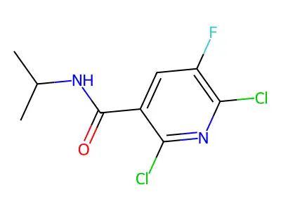 2,6-Dichloro-5-Fluoro-N-Isopropylnicotinamide structure