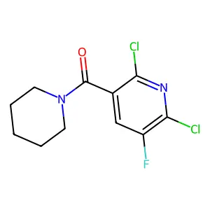(2,6-Dichloro-5-Fluoropyridin-3-Yl)(Piperidino)Methanone structure