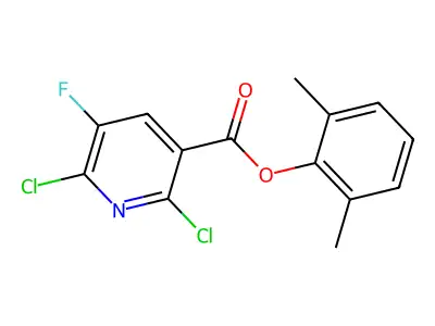 2,6-Dimethylphenyl 2,6-dichloro-5-fluoronicotinate structure