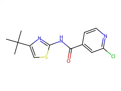 N-[4-(tert-Butyl)-1,3-thiazol-2-yl]-2-chloroisonicotinamide structure