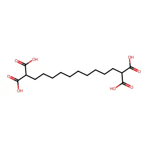 1,1,12,12-十二烷四甲酸 structure