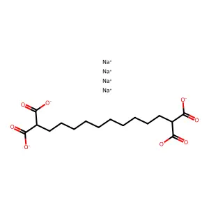 1,1,12,12-Dodecanetetracarboxylic acid, sodium salt (1:4) structure