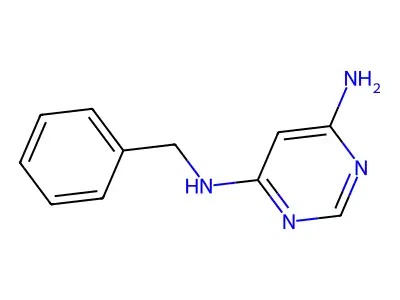 4-Amino-6-benzylaminopyrimidine structure