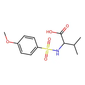 L-Valine, N-[(4-methoxyphenyl)sulfonyl]- structure