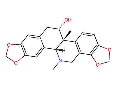 紫堇碱 structure