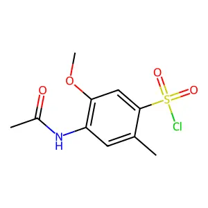 Benzenesulfonyl chloride, 4-(acetylamino)-5-methoxy-2-methyl- structure