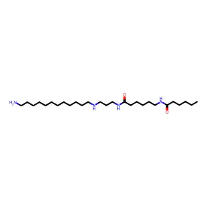 Hexanamide, N-[3-[(12-aminododecyl)amino]propyl]-6-[(1-oxohexyl)amino]- structure