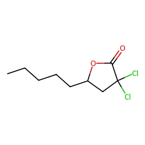2(3H)-Furanone, 3,3-dichlorodihydro-5-pentyl- structure