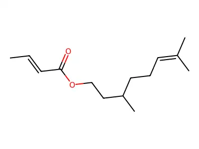 巴豆酸香茅酯 structure
