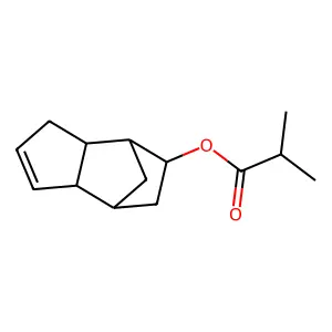 3a,4,5,6,7,7a-hexahydro-4,7-methano-1H-inden-6-yl isobutyrate structure