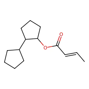 2-丁烯酸[1,1'-双环戊基]-2-基酯 structure