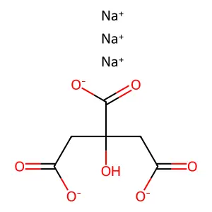 檸檬酸鈉 structure