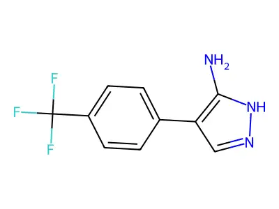 Pyrazole, 3-amino-4-(alpha,alpha,alpha-trifluoro-p-tolyl)- structure