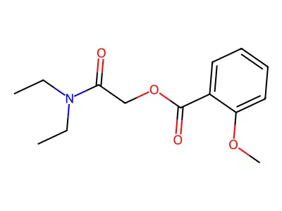 o-Anisic acid, ester with N,N-diethylglycolamide structure