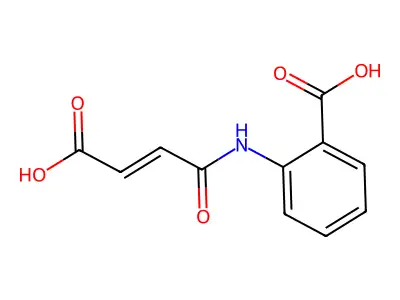 2-(3-Carboxyprop-2-enamido)benzoic acid structure