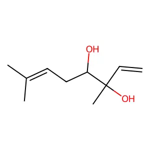 1,6-Octadiene-3,4-diol, 3,7-dimethyl- structure
